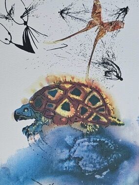 Salvador Dali canvas print Alice in Wonderland. 30x40cms 13/13